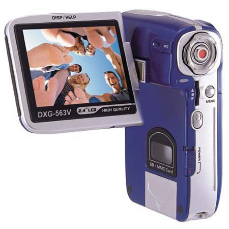 DXG USA DXG-563V 5.1 MP Dig Video Cam,4x Zm ,Royal Blue