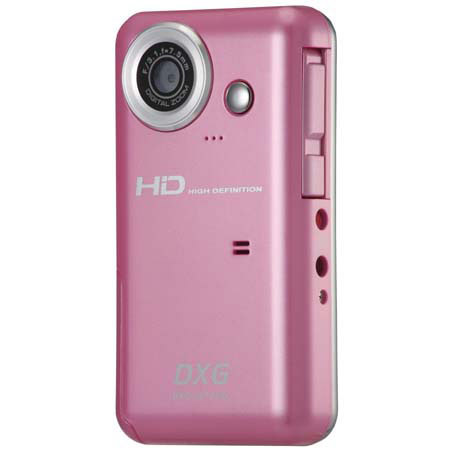 DXG USA DXG-567V HD 5MP Digital Video Camera, Pink