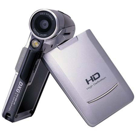 DXG USA DXG-569V High Definition 5.0 Megapixel Digital Video Camcorder with 2x Digital Zoom & 3.0" TFT Screen, Silver