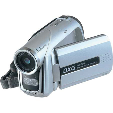 DXG USA DXG-571V 5.1 MP Dig Video Cam,4x Dig Zoom,Slvr
