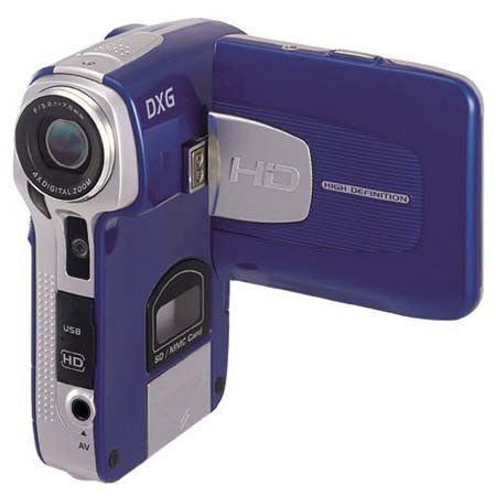 DXG USA DXG-579V HD 5MP Dig Video Cam,2.4"TFT Disp,R Bl