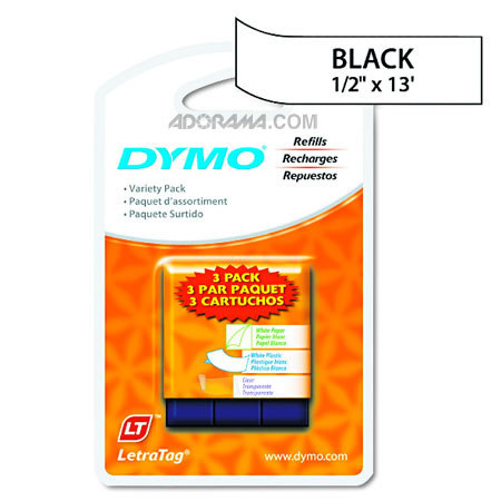Dymo 12331 1/2 inch 13 feet White 3-Roll Starter Kit