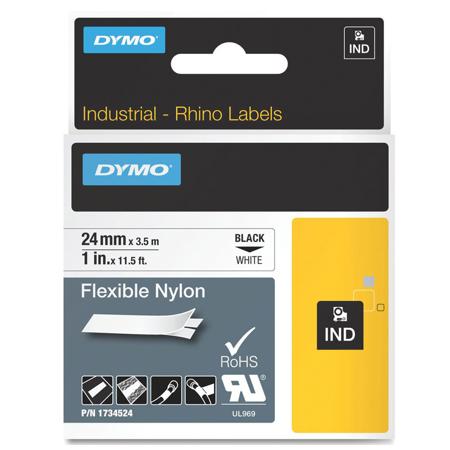 Dymo RhinoPRO 0.94inx11.5ft Flexible Nylon Label Tape