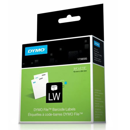 Dymo Barcode 3/4x2-1/2" Labels, 450 Pack