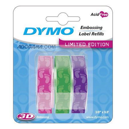 Dymo Sanford 1741673 Colored Baby Feet Pattern Tapes