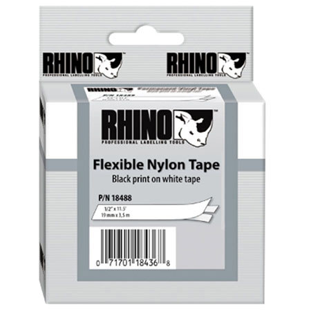 Dymo 18488 1/2in x 11.5ft Flexible Nylon Labels