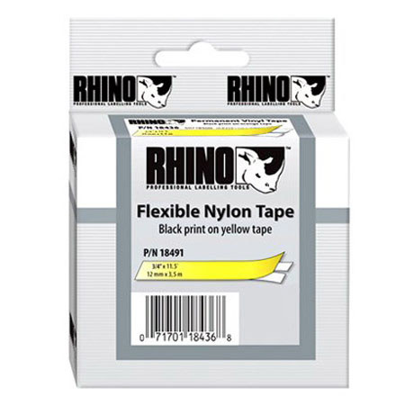 Dymo 18491 3/4in x 11.5ft Flexible Nylon Labels