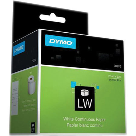Dymo LabelWriter Continuous Receipt Paper Non-Adhesive Roll, 2-7/16"x300'
