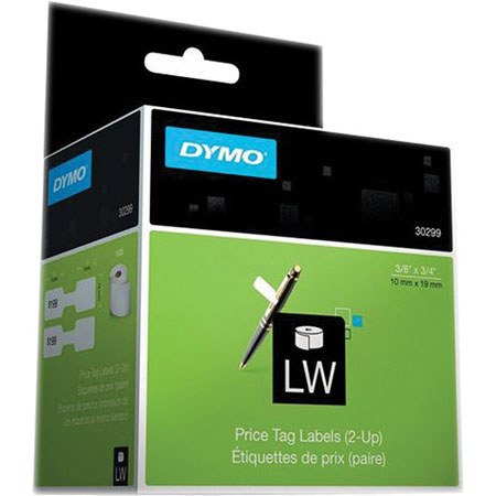 Dymo LabelWriter Jewelry Price Tag 2-Up Labels, 3/8x3/4", Pack of 1500
