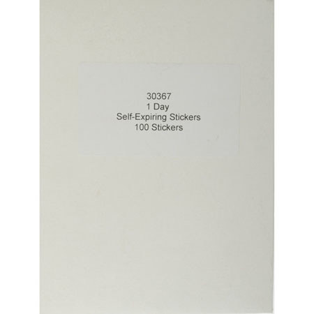Dymo LabelWriter Labels 1 Day Self Expiring Security Stickers, Pack of 100