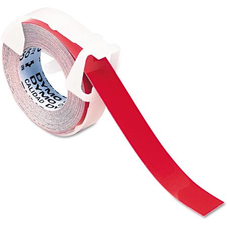 Dymo 520102 0.38in 12ft Red Vinyl Labeling Tape