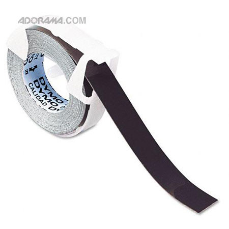 Dymo 520109 0.37in x 12ft Black Vinyl Labeling Tape