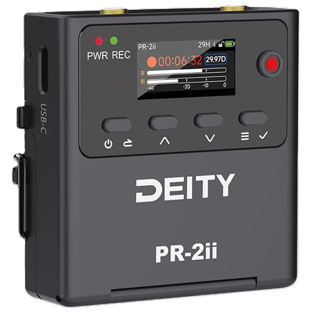 Deity Microphones PR-2ii 32-Bit Float Audio Recorder w/Lavalier ...