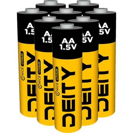 Deity Microphones 1.5V 3000mAh AA Lithium-Ion Battery, 8-Pack