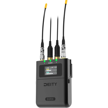 Deity Microphones Theos D2RX Digital Camera-Mount Wireless Mic Rx, 550-663MHz