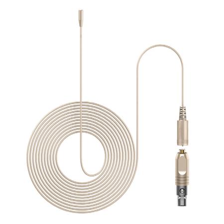 Deity Microphones W.Lav Micro 3mm Lavalier Microphone with DA4 Shure TA4F to Microdot Adapter, Beige