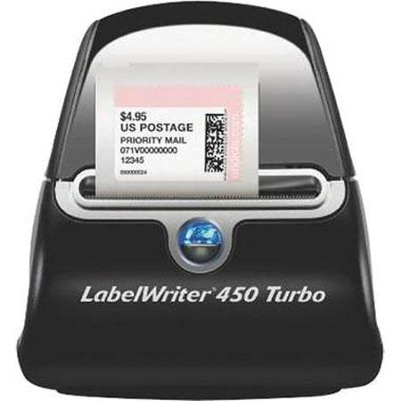 Dymo LabelWriter 450 Turbo Label Printer, Bundle with 5 #30252 Address Labels