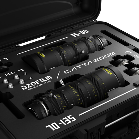 DZOFILM Catta 35-80mm and 75-135mm T2.9 Cine Lens Bundle for Sony