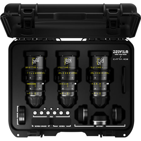 DZOFILM Catta Zoom FF 18-35/35-80/70-135mm T2.9 Cine 3-Lens Kit, Sony E, Black