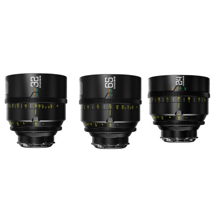 DZOFILM Gnosis Macro Prime 3-Lens Kit w/24mm, 32mm,65mm T2.8 Lens for LPL,Meters