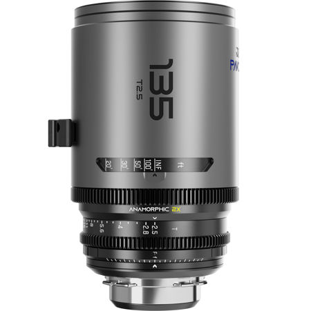 DZOFILM PAVO 135mm T2.8 2x Anamorphic Prime Lens for PL/EF Mount, Blue, Feet