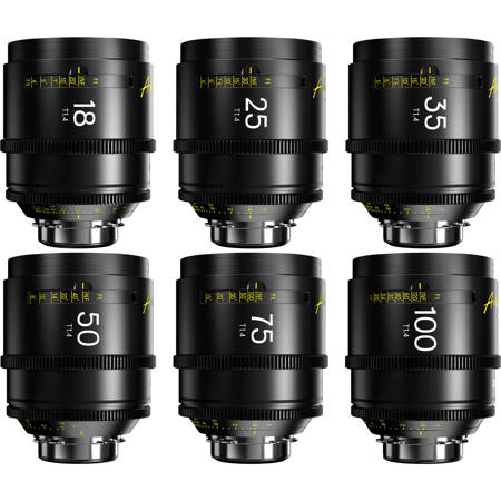 DZOFILM Arles Prime Cine 6-Lens Kit for PL Mount, Feet