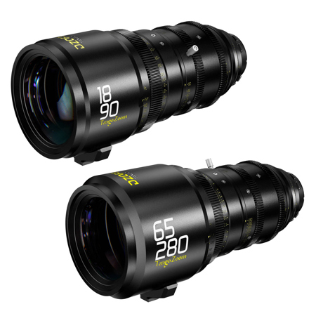 DZOFILM Tango Zoom 18-90mm T2.9 and 65-280mm T2.9-4 2-Lens Kit for PL/EF Mount, Feet, Black