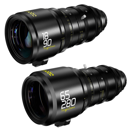 DZOFILM Tango Zoom 18-90mm T2.9 and 65-280mm T2.9-4 2-Lens Kit for PL/EF Mount, Meter, Black