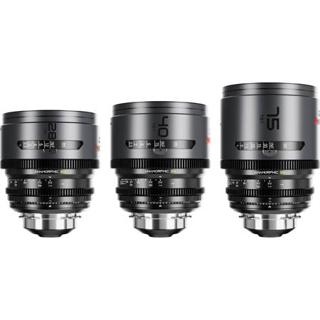 DZOFILM PAVO 28/40/75mm T2.1 2x Anamorphic Prime 3-Lens Kit for PL/EF, Neutral