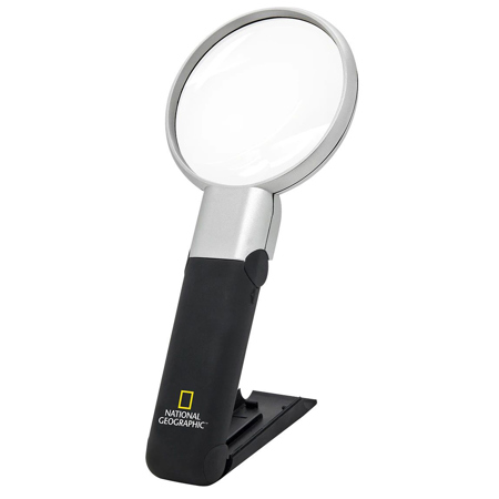 ExploreOne National Geographic 2.5-5x Magnifying Glass with LED, Clamp Pack