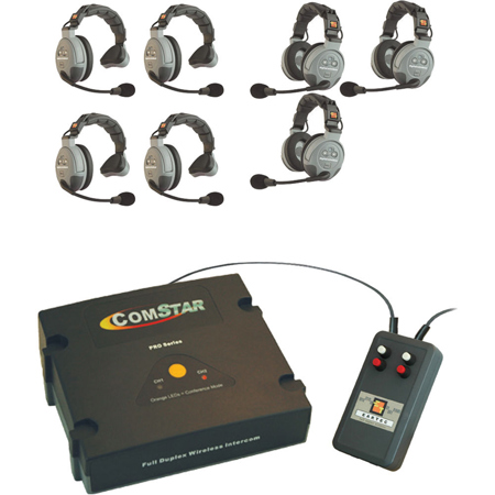 Eartec CSXTPLUS-7 XT Plus Com-Center with Interface Module & 7 Comstar Headsets