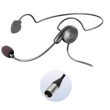 Eartec CYB5XLR/M Cyber Lightweight Single-Ear Headset for Clear-Com, RTS, Telex