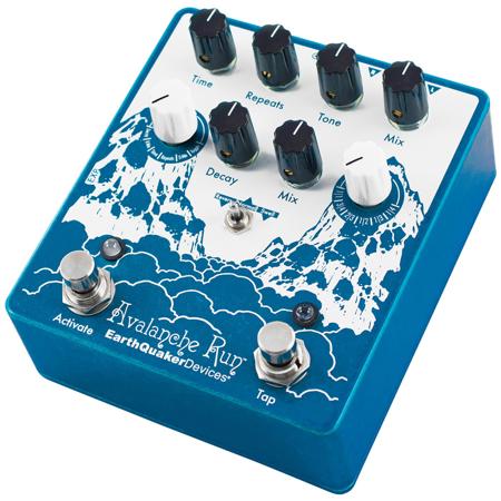 EarthQuaker Devices Avalanche Run V2 Stereo Delay & Reverb Pedal with Tap Tempo