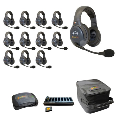Eartec EVADE EVX12D-CM 2-Ch Wireless Intercom System with 12x Dual-Ear Headsets