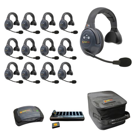 Eartec EVADE EVX13S-CM 2-Ch Wireless Intercom System w/13x Single-Ear Headsets