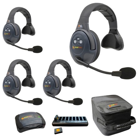 Eartec EVADE EVX4S-CM 2-Ch Wireless Intercom System with 4x Single-Ear Headsets