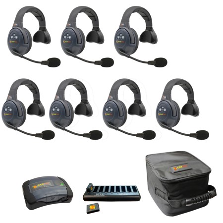 Eartec EVADE EVX7S-CM 2-Ch Wireless Intercom System with 7x Single-Ear Headsets