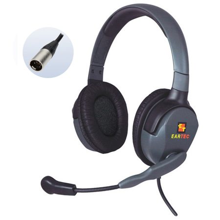 Eartec Max4G Midweight Double-Ear Headset with 5-Pin XLR Male Connector