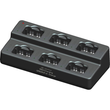 Eartec 6 Port Charging Station for SC 1000 Radio with Li-Ion Battery