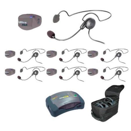 Eartec UPCYB7 7-Person HUB Intercom System, 7x UltraPAK Beltpack, 7x Cyber