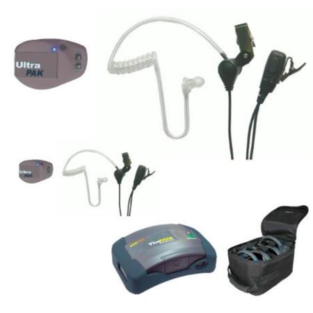 Eartec UPSST2 2-Person HUB System with 2x UltraPAK Transceiver, 2x SST Headset