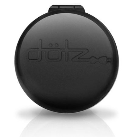 Dotz Black Earbud Case, Cordwrap & Accessory Clip