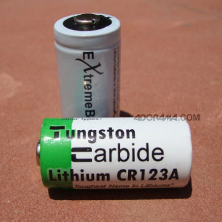 ExtremeBeam Tungstn Carbide CR123 Lithum Battery