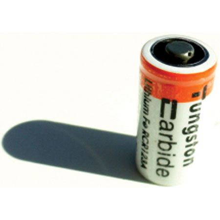 ExtremeBeam Tungsten Carbide 3.0V RCR123 LFP Rechargeable Battery, Single Pack