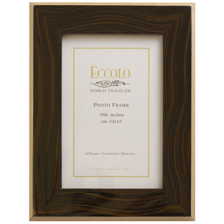 Eccolo Burlwood 4 x 6 inch Frame, Wenge
