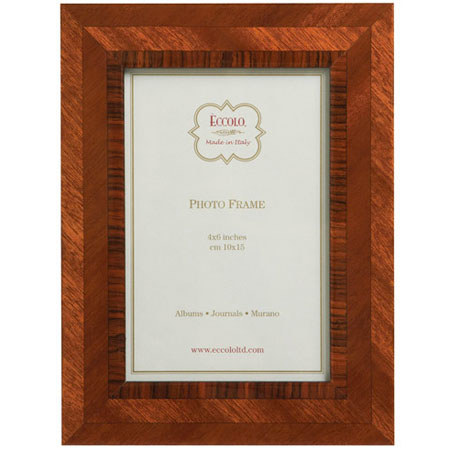 Eccolo Marquetry 4 x 6 inch Wood Frame, Multigrain