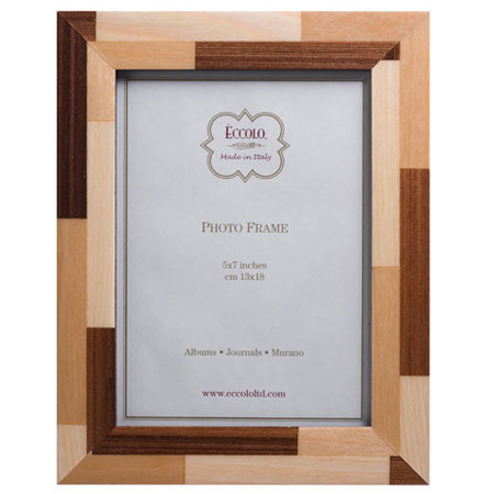 Eccolo Marquetry 4 x 6 inch Wood Frame, Century Beige