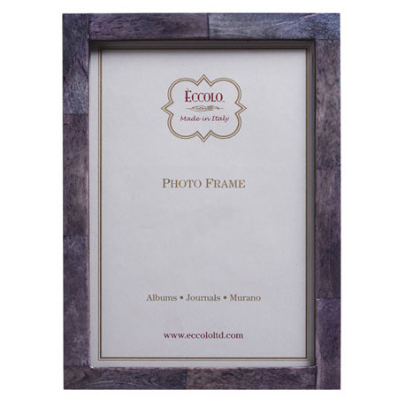 Eccolo Burlwood 5x7 inch Frame, Gray Horn