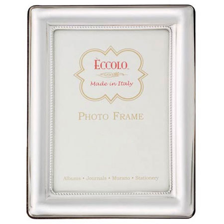 Eccolo Italian Sterling 5x7in Frame,Slv, Inside Beading