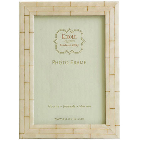 Eccolo Marquetry 5x7 inch Wood Frame, Studio Blue